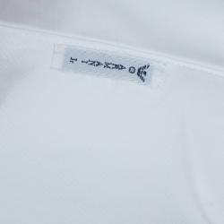 Pre Owned Armani Junior White Long Sleeve Buttondown Cotton Shirt 7 Yrs