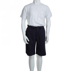Pre Owned Armani Junior Navy Blue Bermuda Shorts 11 Yrs