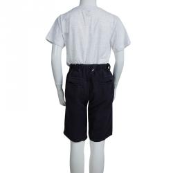 Pre Owned Armani Junior Navy Blue Bermuda Shorts 11 Yrs