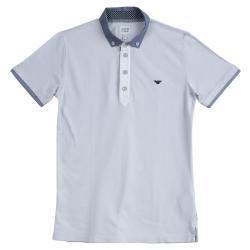 Pre Owned Armani Junior Pale Grey Polo T-Shirt 14 Yrs