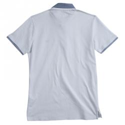 Pre Owned Armani Junior Pale Grey Polo T-Shirt 14 Yrs