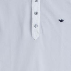Pre Owned Armani Junior Pale Grey Polo T-Shirt 14 Yrs