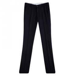 Pre Owned Armani Junior Navy Blue Wool Tailored Trousers 16 Yrs