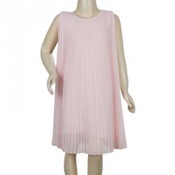 Pre Owned Armani Junior Pastel Pink Pleated Sleeveless Dress 10 Yrs