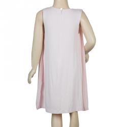 Pre Owned Armani Junior Pastel Pink Pleated Sleeveless Dress 10 Yrs