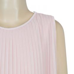 Pre Owned Armani Junior Pastel Pink Pleated Sleeveless Dress 10 Yrs