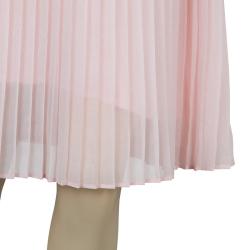 Pre Owned Armani Junior Pastel Pink Pleated Sleeveless Dress 10 Yrs