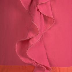 Pre Owned Armani Junior Colorblock Ruffle Detail Sleeveless Dress 4 Yrs