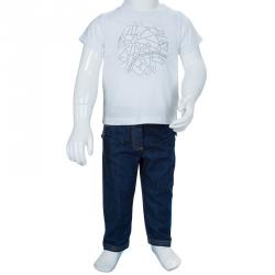Pre Owned Baby Dior Dark Wash Denim Jeans 9 Months