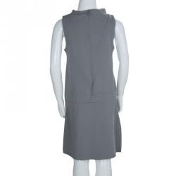 Baby Dior Grey Knit Sunglasses Print Sleeveless Dress 8 Yrs