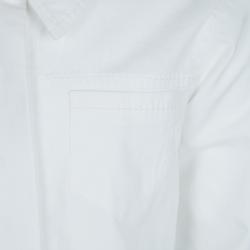 Pre Owned Baby Dior White Long Sleeve Button Down Cotton Shirt 6 Yrs