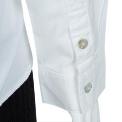 Pre Owned Baby Dior White Long Sleeve Button Down Cotton Shirt 6 Yrs