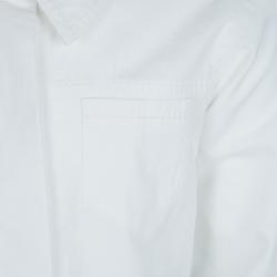 Pre Owned Baby Dior White Long Sleeve Button Down Cotton Shirt 8 Yrs