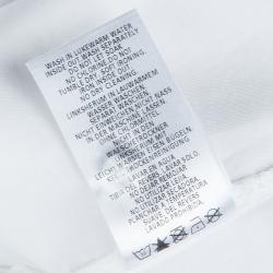 Pre Owned Baby Dior White Long Sleeve Button Down Cotton Shirt 8 Yrs