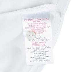Pre Owned Baby Dior White Long Sleeve Button Down Cotton Shirt 8 Yrs