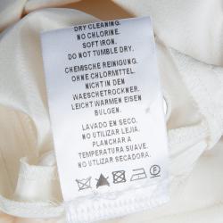 Pre Owned Baby Dior Cream Tulle Overlay Tiered Skirt 10 Yrs