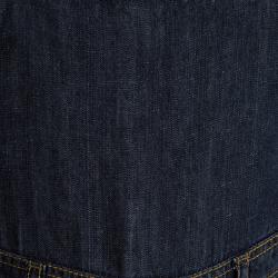 Pre Owned Baby Dior Indigo Dark Wash Denim Dungarees 3 Yrs