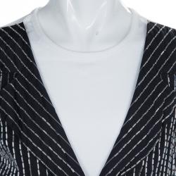 Pre Owned Baby Dior Monochrome Faux Beaded Waistcoat Detail T-Shirt 10 Yrs