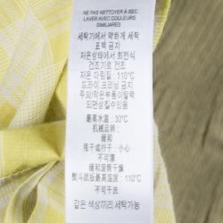 Pre Owned Burberry Children Mustard Checked Short Sleeve Shirt 9 Months