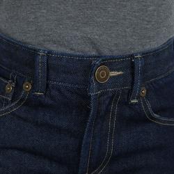 Pre Owned Burberry Children Indigo Dark Wash Denim Novacheck Cuff Detail Jeans 6 Yrs