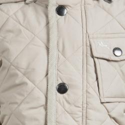 Burberry Beige Diamond Quilted Hooded Jacket 3 Yrs