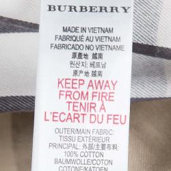 Pre Owned Burberry Children Beige Novacheck Cotton Pleated Mini Skirt 10 Yrs
