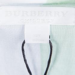 Burberry Children Green Checked Cotton Belted Playsuit 12 Yrs