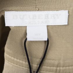 Pre Owned Burberry Children Beige Nova Check Cotton Pleated Mini Skirt 14 Yrs