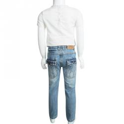 Burberry Indigo Light Wash Denim High Waist Jeans 4 Yrs