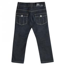 Pre Owned Burberry Indigo Dark Wash Denim Jeans 4 Yrs