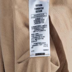 Pre Owned Burberry Children Brown Flock Printed Short Sleeve T Shirt 4 Yrs