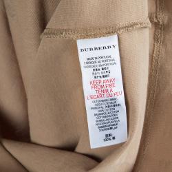 Pre Owned Burberry Children Brown Flock Printed Short Sleeve T Shirt 4 Yrs