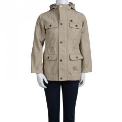Burberry Beige Hooded Jacket 6 Yrs