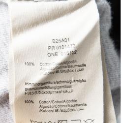 Pre Owned  Burberry Grey Cable Knit Zip Front Cardigan 4 Yrs