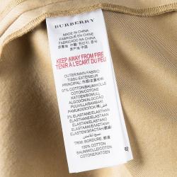 Pre Owned Burberry Children Khaki Cotton Belted Sleeveless Trench Dress 14 Yrs