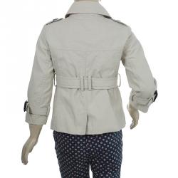 Pre Owned Burberry Children Beige Belted Trench Coat 2 Yrs