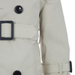 Pre Owned Burberry Children Beige Belted Trench Coat 2 Yrs
