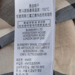 Pre Owned Burberry Children Beige Novacheck Long Sleeve Button-Down Cotton Shirt 7 Yrs