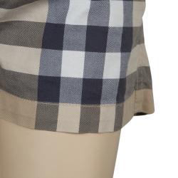 Pre Owned Burberry Beige Novacheck Print Shorts 6 Yrs