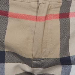 Pre Owned Burberry Beige Novacheck Print Shorts 6 Yrs