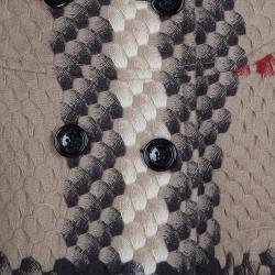 Burberry Beige Textured Wool Poncho 5 Yrs