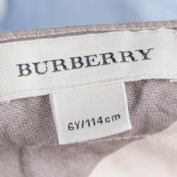 Burberry Novacheck Cotton Gathered Skirt 6 Yrs