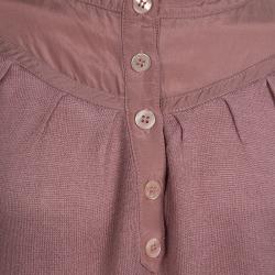 Burberry Dull Pink Knit Ruffle Detail Long Sleeve Top 4 Yrs