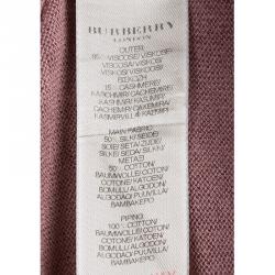 Burberry Dull Pink Knit Ruffle Detail Long Sleeve Top 4 Yrs