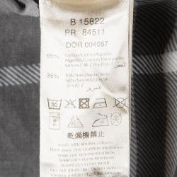 Pre Owned Burberry Grey Nova Check Long Sleeve Top 12Y