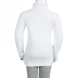 Burberry Children White Long Sleeve Turtle Neck T-Shirt 5 Yrs