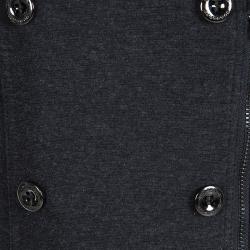 Pre Owned Burberry Grey Double Breasted Sleeveless Belted Trench Style Dress 5-6 Yrs