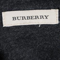 Pre Owned Burberry Grey Double Breasted Sleeveless Belted Trench Style Dress 5-6 Yrs