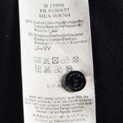 Burberry Navy Blue Cotton Cuff Trim Detail Long Sleeve Top 8 Yrs