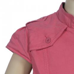 Pre Owned Burberry Pink Cap Sleeve Belted Trench Dress 10 Yrs